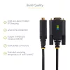 StarTech.com 2m USB-zu-Seriell-Adapterkabel, COM-Erhalt, austauschbare Schrauben/Muttern, USB-A auf DB9 RS232, FTDI IC, ESD-Schutz, Windows/macOS/Linux