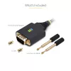 StarTech.com 2m USB-zu-Seriell-Adapterkabel, COM-Erhalt, austauschbare Schrauben/Muttern, USB-A auf DB9 RS232, FTDI IC, ESD-Schutz, Windows/macOS/Linux