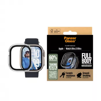 PanzerGlass ® Case Full Body Transparent Apple Watch Ultra 3 | Ultra 2 | Ultra | 49mm