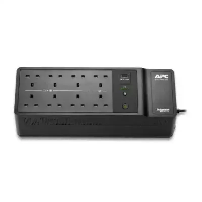 APC Back-UPS, 500 VA/300 W Boden-/Wandmontage, 230 V, 8x UNEL-Steckdosen, USB-Typ-A-Anschluss, benutzerwechselbare Batterie