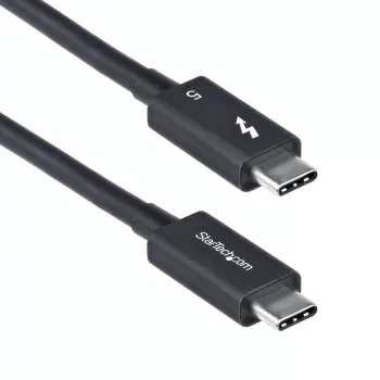 StarTech.com 1,5ft (50cm) Thunderbolt 5 Kabel, 80Gbit/s/Bis zu 120Gbit/s, 240W PD, 8K 60Hz, Zertifiziertes Thunderbolt Kabel - Kompatibel mit Thunderbolt 4/USB4/USB-C