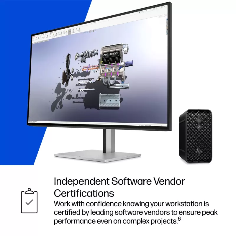 HP Z2 Mini G1a A40MYET Mini-PC, AMD Ryzen AI Max+ PRO 395, 64GB LPDDR5X, 2TB SSD, Windows 11 Pro