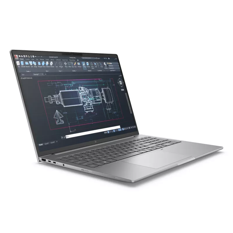 HP ZBook 8 G1i Laptop, 16 Zoll Touch, Intel Core Ultra 7, 64GB DDR5, 2TB SSD, NVIDIA RTX 500 Ada, Windows 11 Pro, Meteor Silver