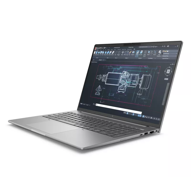 HP ZBook 8 G1i 16 A3ZU2ET Mobile Workstation, Intel Core Ultra 7 255H, 16 Zoll 2.5K (2560x1600) IPS, 32 GB RAM, 1 TB SSD, NVIDIA RTX 500 Ada, Wi-Fi 7, Windows 11 Pro, deutsche QWERTZ-Tastatur, Meteor Silver