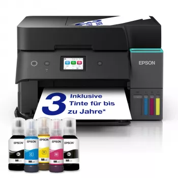 Multifunktions-Tintenstrahldrucker Epson EcoTank ET-4950 — Farbe, A4, 4800x1200 dpi, 35 ppm, WLAN, Ethernet, Duplex, Schwarz