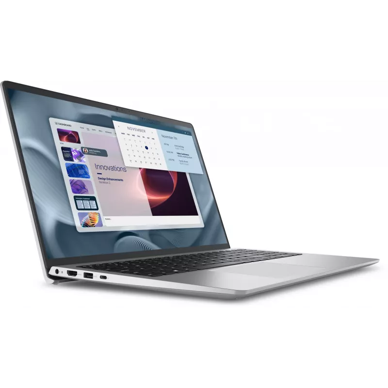Dell Pro 15 Essential PV15250 Laptop, Intel Core i7-1355U, 15,6 Zoll Full HD 1920 x 1080 IPS 120 Hz, 16 GB DDR5, 512 GB SSD NVMe, Intel Iris Xe Graphics, Wi-Fi 6, Windows 11 Pro, Silber
