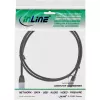 InLine schlank rundes Patchkabel U/FTP Cat.6A schwarz 0,5 m