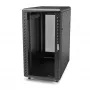 StarTech.com 4-Pfosten 18HE Serverschrank, abschließbarer 19-Zoll Datenschrank für Computer / AV / IT-Equipment, Büro- / Heimnetzwerk-Schrank mit Rollen & verstellbaren Montageschienen