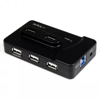 StarTech.com 6-Port USB 3.0 / USB 2.0 Kombi-Hub mit 2A Ladeanschluss – 2x USB 3.0 & 4x USB 2.0