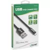 InLine Lightning USB-Kabel, für iPad, iPhone, iPod, schwarz/alu, 2m MFi-zertifiziert