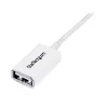 StarTech.com USBEXTPAA1MW USB-2.0-Verlängerungskabel, USB-A auf USB-A, Stecker/Buchse, 1 m, Weiß