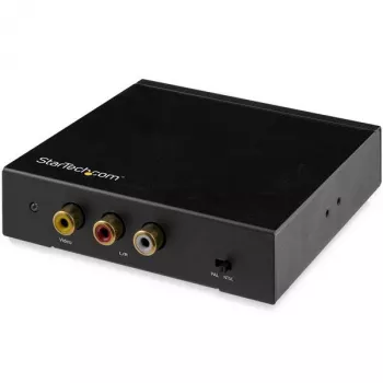 StarTech.com HDMI-zu-Cinch-Konverterbox mit Audio, Aktiver Videokonverter, Schwarz, REACH, FCC, 1920 x 1080 Pixel, 640 x 480,800 x 600,1920 x 1080, 480p, 576p, 720p, 1080p