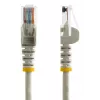 StarTech.com Cat5e Ethernet Patchkabel mit rastnasenfreien RJ45-Steckern – 10 m, Grau