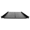 StarTech.com SHELF-1U-20-FIXED-V 1U belüfteter Server-Rack-Fachboden, 19", freitragend, Frontmontage, 25 kg Belastbarkeit, 20" (50 cm) tief, Schwarz