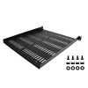 StarTech.com SHELF-1U-20-FIXED-V 1U belüfteter Server-Rack-Fachboden, 19", freitragend, Frontmontage, 25 kg Belastbarkeit, 20" (50 cm) tief, Schwarz
