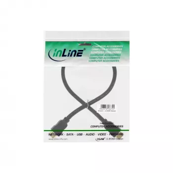 InLine High Speed HDMI-Kabel mit Ethernet, M/M, schwarz, vergoldete Kontakte, 1m