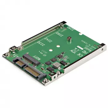 StarTech.com M.2 SATA SSD auf 2,5 Zoll SATA Adapter - M.2 NGFF zu SATA Konverter - 7mm - Open-Frame Halterung - M2 Festplattenadapter