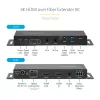 StarTech.com ST121HD20FXA2 4K 60Hz HDMI-über-Glasfaser-Extender-Kit, bis 1 km (Singlemode) / 300 m (Multimode), LC, HDR, HDCP, Audio/RS232/IR, Sender und Empfänger