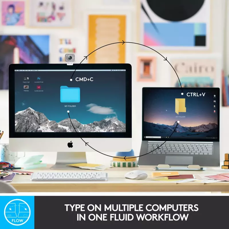 Logitech MX Keys Mini kabellose beleuchtete Tastatur Mini QWERTY