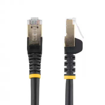 StarTech.com 5m CAT6a Ethernet-Kabel – 10 Gigabit geschirmt, rastnasenschutz, RJ45, 100W PoE Patchkabel – 10GbE STP Netzwerkkabel mit Zugentlastung – Schwarz, einzeln getestet/Verdrahtung UL-zertifiziert/TIA
