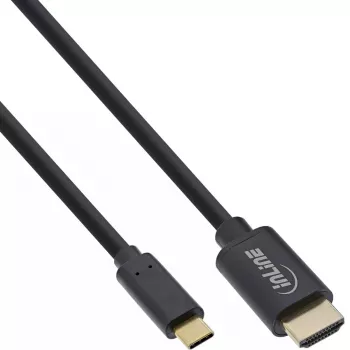 USB-Anzeigekabel InLine 64111 USB-C Stecker auf HDMI Stecker 1 m
