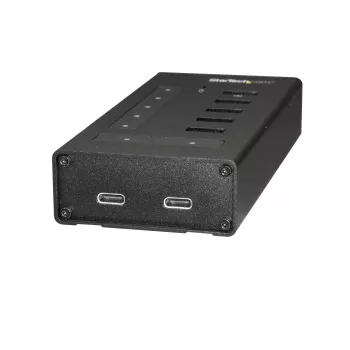 StarTech.com 7 Port USB C Hub - USB Type-C zu 2x USB-C/5x USB-A - Kommerzieller Metall USB 3.0 Hub - SuperSpeed USB 3.2 Gen 1 (5 Gbit/s) - Selbstversorgt - BC 1.2 Schnellladung - Montierbar/Robust