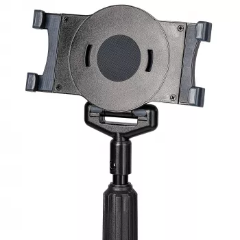 StarTech.com Mobiler Tablet-Ständer mit abschließbaren Rollen – höhenverstellbarer Wagen – universeller rollender Bodenständer für Tablets von 7 bis 11 Zoll, tragbarer Tablet-Ständer mit abnehmbarer Tablet-Halterung