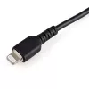 StarTech.com 15 cm langlebiges schwarzes USB-A-auf-Lightning-Kabel – robustes Aramidfaser-USB-Typ-A-auf-Lightning-Lade-/Sync-Netzkabel – Apple MFi-zertifiziert für iPad/iPhone 12