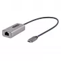 StarTech.com US1GC30B2 USB-C auf Gigabit-Ethernet-Adapter, USB 3.0, 10/100/1000 Mbit/s, ASIX AX88179A, 30 cm Kabel, grau