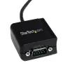 StarTech.com ICUSB2321FIS 1-Port FTDI USB-auf-RS232-DB9-Seriell-Adapterkabel, optisch isoliert, 2,5 m, schwarz