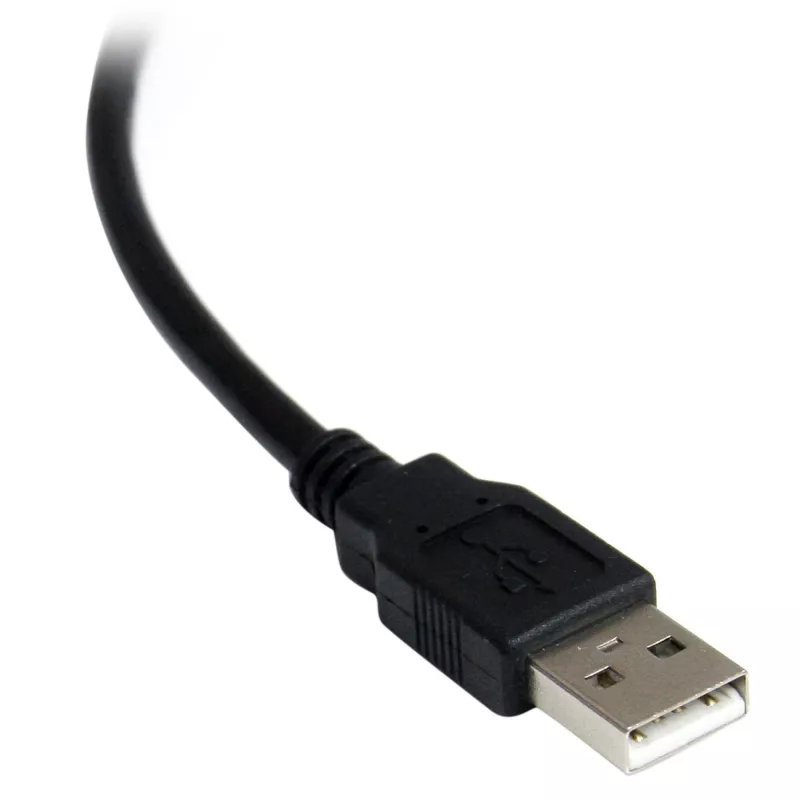 StarTech.com ICUSB2321FIS 1-Port FTDI USB-auf-RS232-DB9-Seriell-Adapterkabel, optisch isoliert, 2,5 m, schwarz