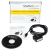 StarTech.com ICUSB2321FIS 1-Port FTDI USB-auf-RS232-DB9-Seriell-Adapterkabel, optisch isoliert, 2,5 m, schwarz
