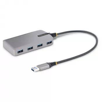 StarTech.com 4-Port USB-Hub – USB 3.0 5 Gbit/s, busbetrieben, USB-A auf 4x USB-A-Hub mit optionalem Hilfsstromeingang – tragbarer Desktop-/Laptop-USB-Hub, 30-cm-Kabel, USB-Erweiterungshub