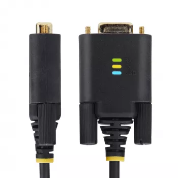 StarTech.com 3 m USB-auf-Seriell-Adapterkabel, COM-Erhalt, austauschbare Schrauben/Muttern, USB-A auf DB9 RS232, FTDI IC, ESD-Schutz, Windows/macOS/Linux
