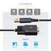 StarTech.com 3 m USB-auf-Seriell-Adapterkabel, COM-Erhalt, austauschbare Schrauben/Muttern, USB-A auf DB9 RS232, FTDI IC, ESD-Schutz, Windows/macOS/Linux