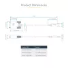 StarTech.com 3 m USB-auf-Seriell-Adapterkabel, COM-Erhalt, austauschbare Schrauben/Muttern, USB-A auf DB9 RS232, FTDI IC, ESD-Schutz, Windows/macOS/Linux