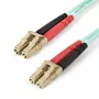 StarTech.com 1m LC/UPC auf LC/UPC OM4 Multimode Glasfaserkabel, 50/125µm LOMMF/VCSEL Zipcord-Faser, 100G, geringe Einfügedämpfung – LSZH Glasfaser-Patchkabel
