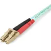 StarTech.com 1m LC/UPC auf LC/UPC OM4 Multimode Glasfaserkabel, 50/125µm LOMMF/VCSEL Zipcord-Faser, 100G, geringe Einfügedämpfung – LSZH Glasfaser-Patchkabel