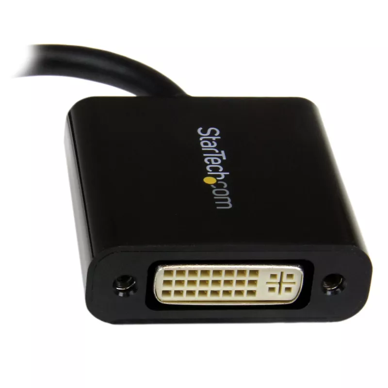 StarTech.com MDP2DVI3 Mini-DisplayPort-auf-DVI-Adapter, 1920x1200 (WUXGA), passiv, Thunderbolt-kompatibel, 17 cm, schwarz