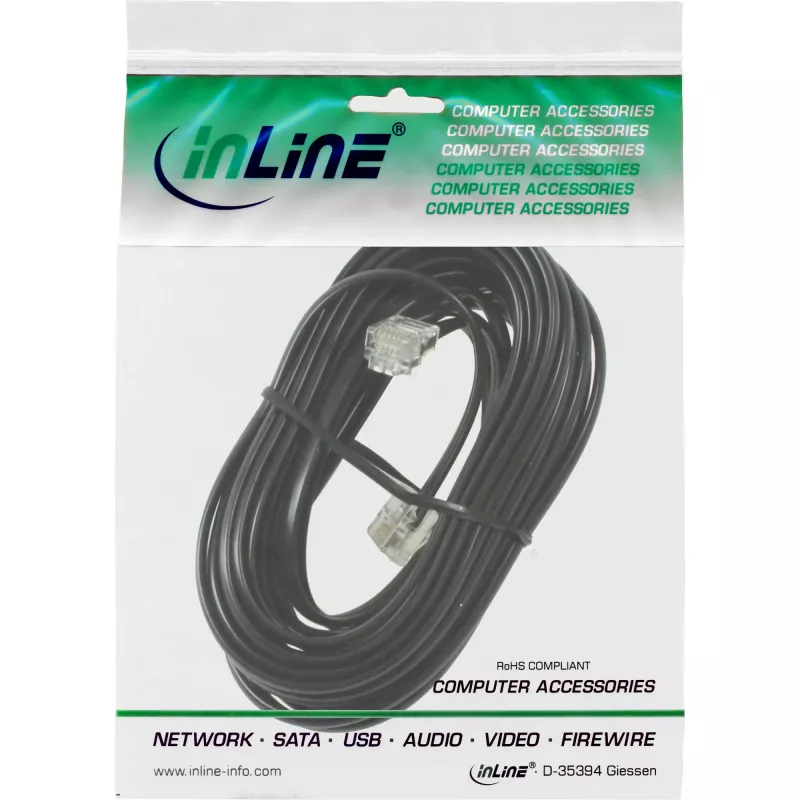 InLine Modular Kabel RJ11 Stecker / Stecker 6P4C 3m