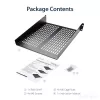 StarTech.com CABSHELF22V 2U belüfteter fest montierbarer Fachboden für Serverschrank, 19″, 22″ (55,9 cm) tief, bis 22 kg, Stahl, schwarz