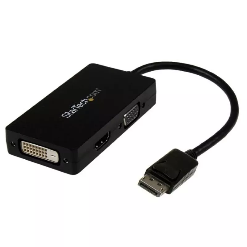 StarTech.com Travel-A/V-Adapter: 3-in-1 DisplayPort auf VGA, DVI oder HDMI Konverter