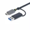 StarTech.com FCREADMICRO3V2 USB-3.0-Multimedia-Speicherkartenleser, SD/microSD/CompactFlash, USB-C mit USB-A-Adapter, 5 Gbit/s