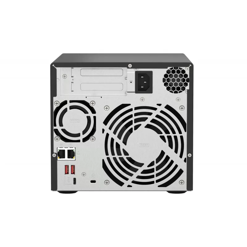 QNAP TS-473A + QSW-1105-5T Bundle Pack NAS Tower Ryzen Embedded V1500B 8 GB DDR4 0 TB QNAP Turbo System Schwarz