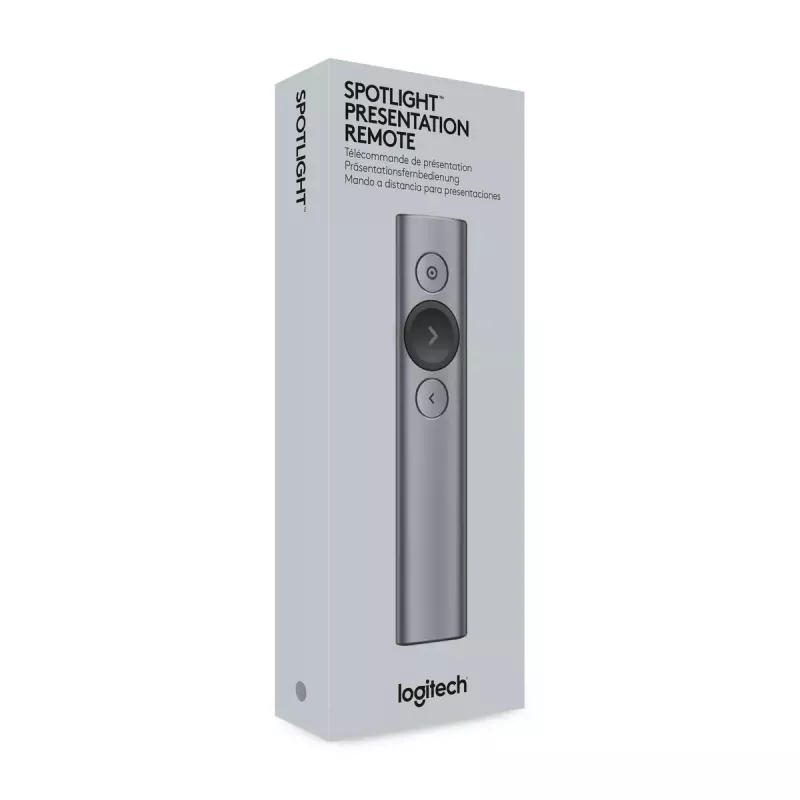 Logitech Spotlight Plus Präsentations-Fernbedienung, grau