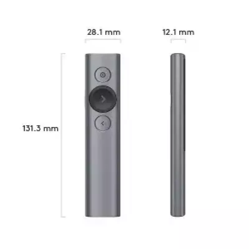 Logitech Spotlight Plus Präsentations-Fernbedienung, grau