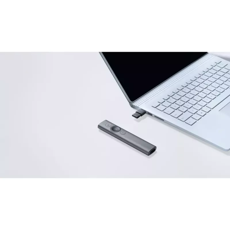 Logitech Spotlight Plus Präsentations-Fernbedienung, grau