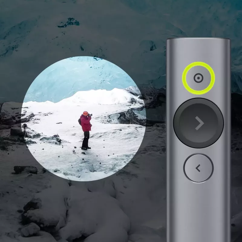Logitech Spotlight Plus Präsentations-Fernbedienung, grau