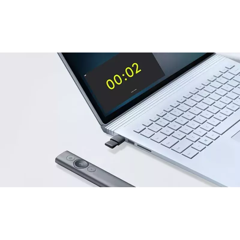 Logitech Spotlight Plus Präsentations-Fernbedienung, grau
