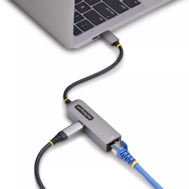 StarTech.com USB-C auf Ethernet Adapter, NIC, 100W PD Durchgang, USB 3.0 Typ-C 1 Gbit/s Multi-Speed Netzwerkadapter, Thunderbolt kompatibel, Windows & Mac